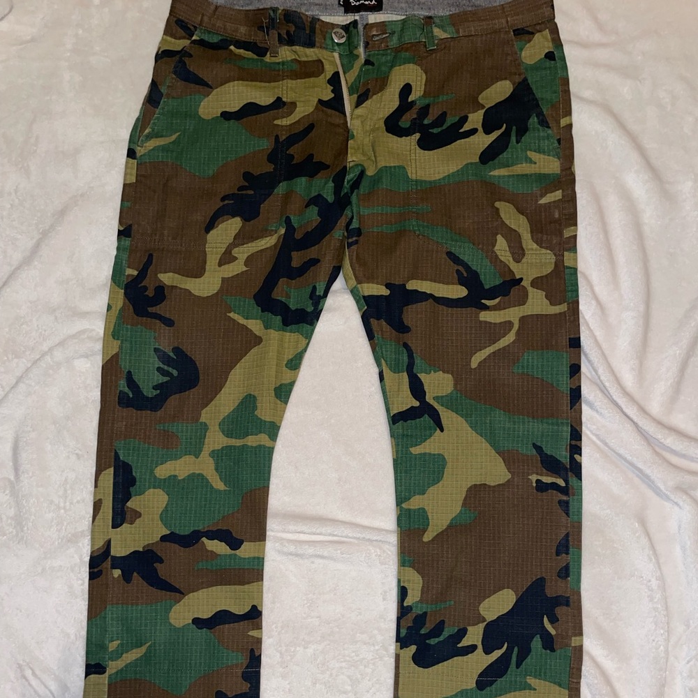 diamond supply co CAMO SLIM PANTS